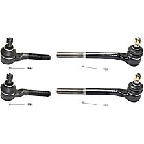 Front, Driver and Passenger Side, Inner and Outer Tie Rod Ends