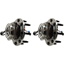 Front, Driver and Passenger Side Wheel Hub Bearing included - Set of 2
