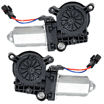 Front, Driver and Passenger Side Window Motor, New
