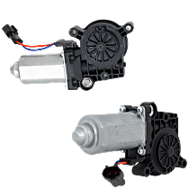 Front, Driver and Passenger Side Window Motor, New