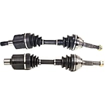 Front, Driver and Passenger Side Axle Assembly, Four Wheel Drive, With High Wider Package (Zr2), New, 4WD