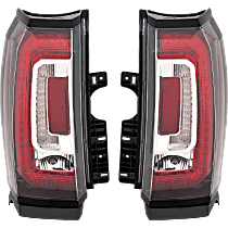 Driver and Passenger Side Tail Lights, With bulb(s), LED, CAPA CERTIFIED