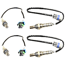 Before and After Catalytic Converter Oxygen Sensor, Set of 4, 4-wire