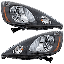 Driver and Passenger Side Headlights, with Bulbs, Halogen, without Sport Package