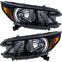 Driver and Passenger Side Headlights, With bulb(s), Halogen