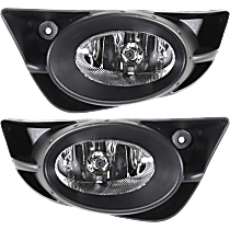 Front, Driver and Passenger Side Fog Lights, With Bulb(s), Halogen