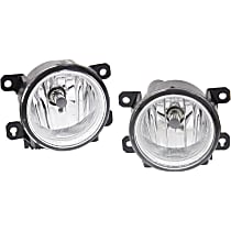 Front, Driver and Passenger Side Halogen Fog Light, Without bulb(s), CAPA Certified
