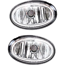 Front, Driver and Passenger Side Fog Lights, With Bulb(s), Halogen
