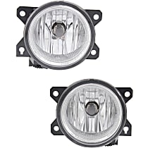 Front, Driver and Passenger Side Halogen Fog Light, With bulb(s), CAPA Certified