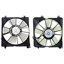 Radiator and A/C Condenser Fan - Driver and Passenger Side
