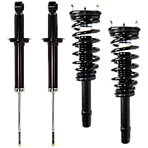 Front and Rear, Driver and Passenger Side Bare Strut