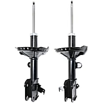 Front, Driver and Passenger Side Bare Strut, FWD, Front Wheel Drive, For Models Without Run Flat Tires