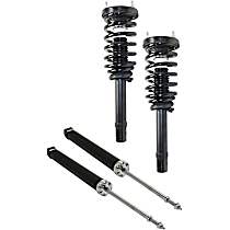 Front and Rear, Driver and Passenger Side Shock and Fully Loaded Strut