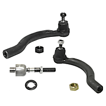 Front, Driver and Passenger Side, Inner and Outer Tie Rod End