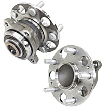 Rear, Driver and Passenger Side Wheel Hub, 5 Lugs, With Bearing