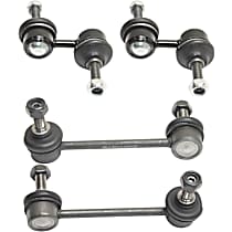 Front and Rear, Driver and Passenger Side Sway Bar Link, Link With Sockets