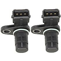Camshaft Position Sensors, 3-Prong Blade Male Terminal, 1 Female Connector, Set of 2