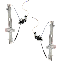Rear, Driver and Passenger Side Window Regulators, Power