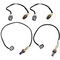 Before and After Catalytic Converter, Front and Rear Oxygen Sensor, Set of 4, 4-wire, 3.0L, 6Cyl