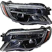 Driver and Passenger Side Halogen Headlight, With bulb(s), OE Replacement, CAPA Certified