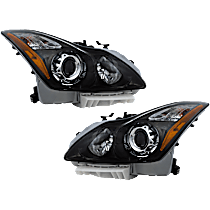 Driver and Passenger Side Headlights, with Bulbs, HID/Xenon, with HID Bulbs and ballast, Convertible/Coupe