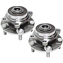 Front, Driver and Passenger Side Wheel Hubs, Rear Wheel Drive