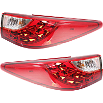 Driver and Passenger Side Tail Lights, With bulb(s), Halogen, CAPA CERTIFIED