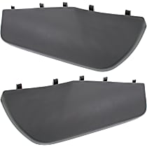 Front, Driver and Passenger Side Bumper Trims, Textured