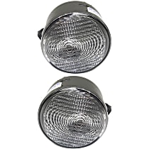 Front, Driver and Passenger Side Turn Signal Light, With bulb(s)
