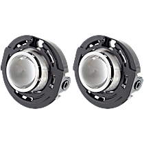 Front, Driver and Passenger Side Halogen Fog Light, With bulb(s), OE Replacement