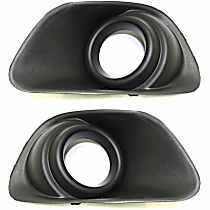 Front, Driver and Passenger Side Fog Light Trims, Primed