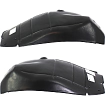 Front, Driver and Passenger Side, Rear Section, Fender Liner