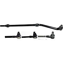 Front, Driver and Passenger Side, Inner and Outer Tie Rod End, 22 (mm) Thread Size, with Right Hand Threads