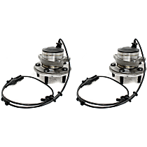 Front, Driver and Passenger Side Wheel Hub - Set of 2