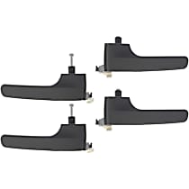Front and Rear, Driver and Passenger Side Gray Interior Door Handle, Without Door Lock Hole, Sport Utility