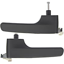 Front or Rear, Driver and Passenger Side Gray Interior Door Handle, Without Door Lock Hole, Sport Utility