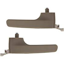 Front or Rear, Driver and Passenger Side Beige Interior Door Handle, Without Door Lock Hole, Sport Utility