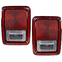 Driver and Passenger Side Halogen Tail Light, With bulb(s), OE Replacement
