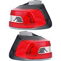 Driver and Passenger Side, Outer Halogen Tail Light, With bulb(s), OE Replacement