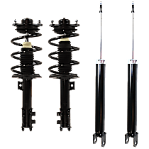 Front and Rear, Driver and Passenger Side Shock and Fully Loaded Strut