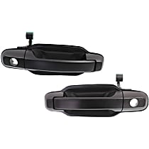 Front, Driver and Passenger Side Exterior Door Handle, Primed, With Key Hole