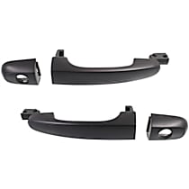 Front, Driver and Passenger Side Primed Exterior Door Handle, With Key Hole, New Body Style, Hatchback