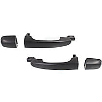 Rear, Driver and Passenger Side Primed Exterior Door Handle, Without Key Hole, New Body Style, Hatchback