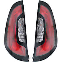 Driver and Passenger Side Halogen Tail Light, With bulb(s), OE Replacement
