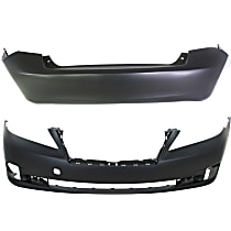 Front and Rear Primed Bumper Cover