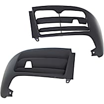 Front, Driver and Passenger Side Bumper End, Primed Plastic