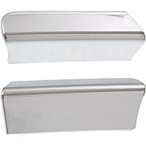 Front, Driver and Passenger Side Bumper Trims, Chrome