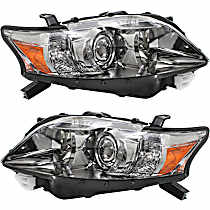 Driver and Passenger Side Halogen Headlight, With bulb(s), For Models Without HID Option, Canada Built Vehicle, OE Replacement, CAPA Certified
