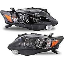 Driver and Passenger Side Halogen Headlight, With bulb(s), For Models Without HID Option, Canada Built Vehicle, OE Replacement