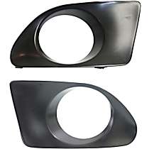 Front, Driver and Passenger Side Fog Light Trims, Primed, Canada Built Vehicle